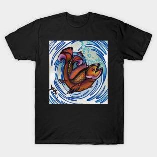 happy fish tattoo art T-Shirt